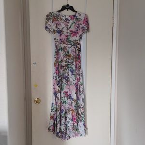 Size small womens floral indie boho maxi dress
